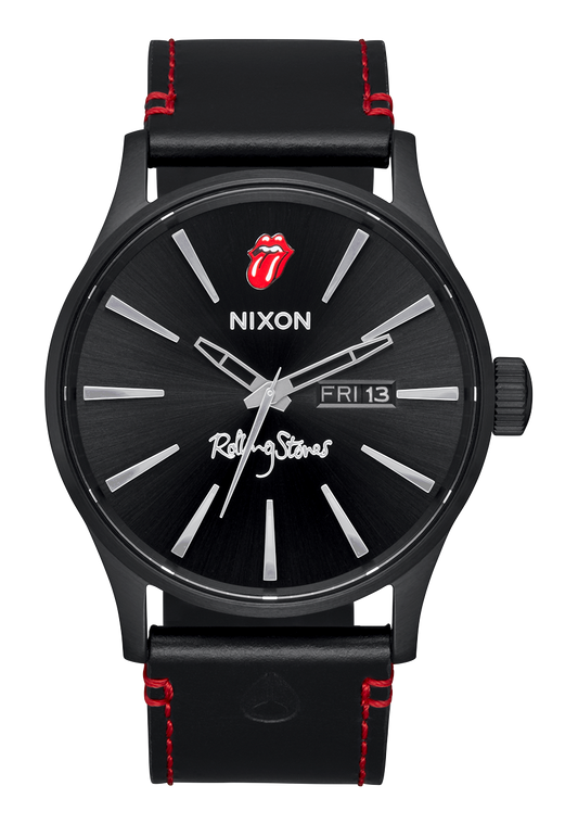 Nixon X Rolling Stones Sentry Leather Watch