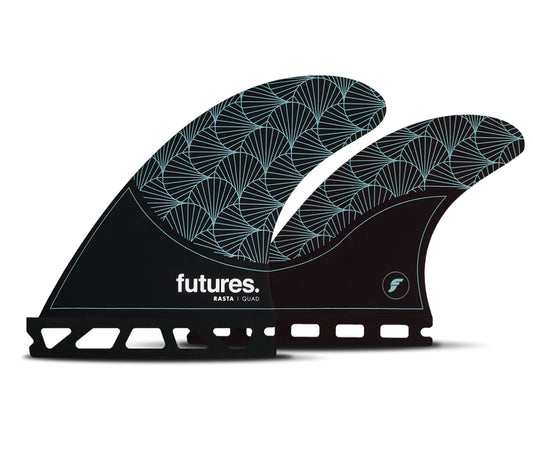 Futures Rasta Honeycomb Quad Surfboard Fins