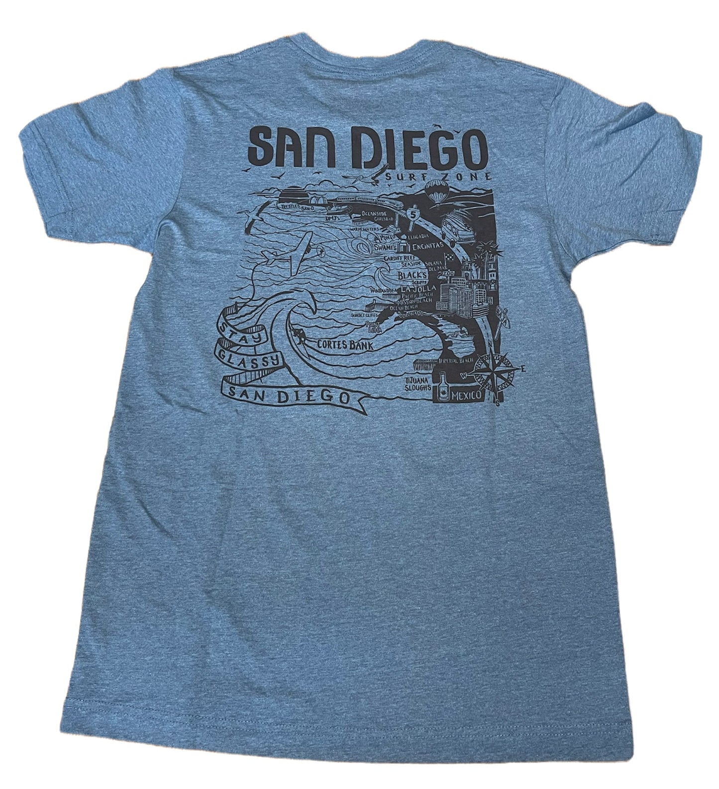 South Coast Mens SD Map Tee