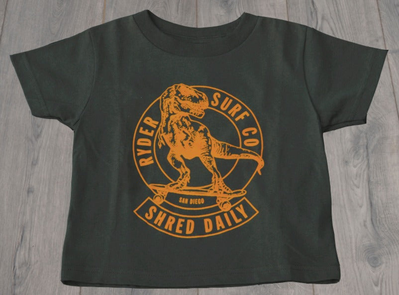 Ryder Kids Dyno T-Shirt Dark Green
