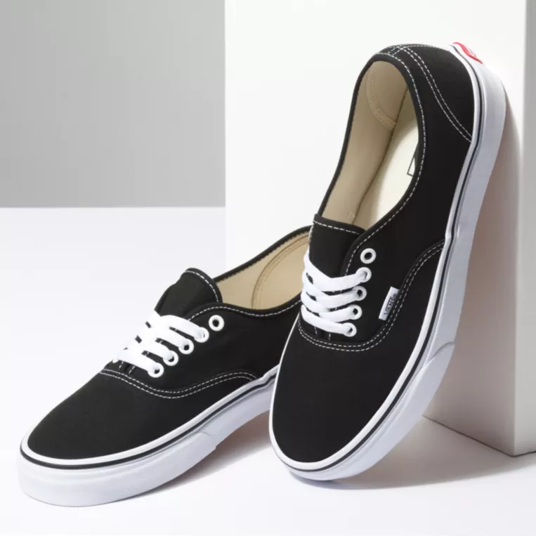 Vans Womens Authentic Black/White Shoes
