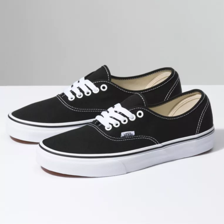 Vans Womens Authentic Black/White Shoes