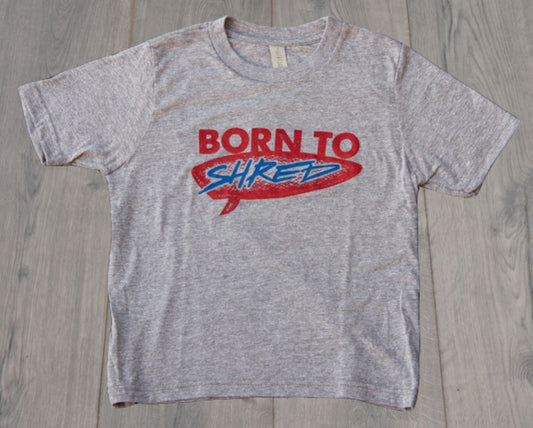 Ryder Youth Born To Shred T Shirt Grey