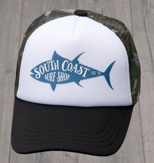 South Coast Youth Bluefin Hat Camo/Wht