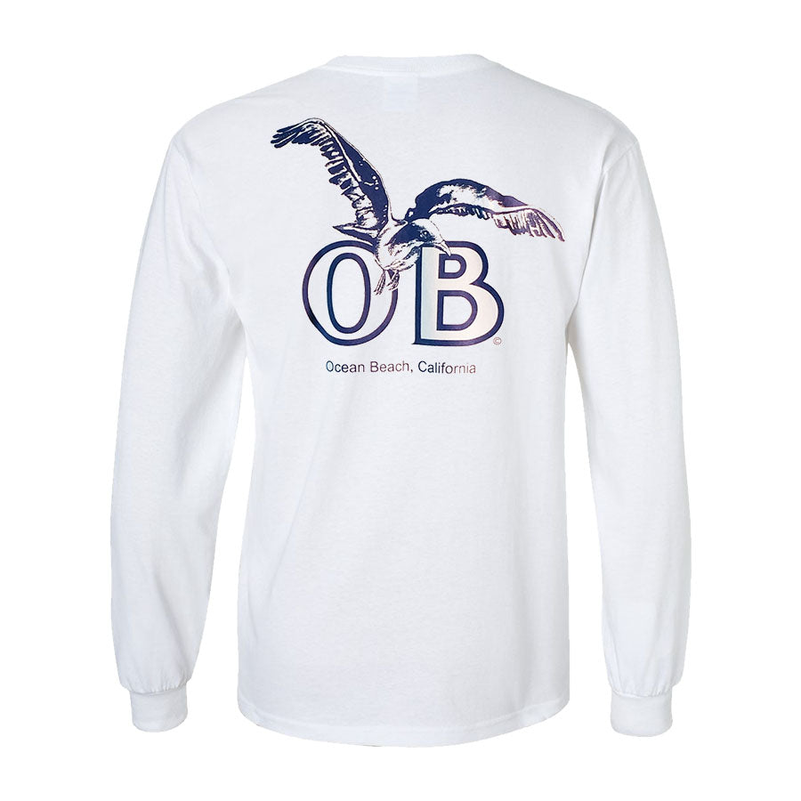 Peninsula Graphics Womens Ob Gull Longsleeve T-Shirt White