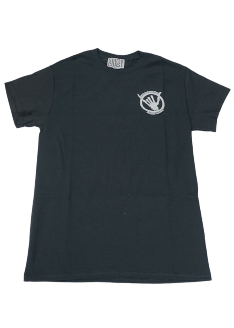 South Coast Adult Shaka Bones T-Shirt Black