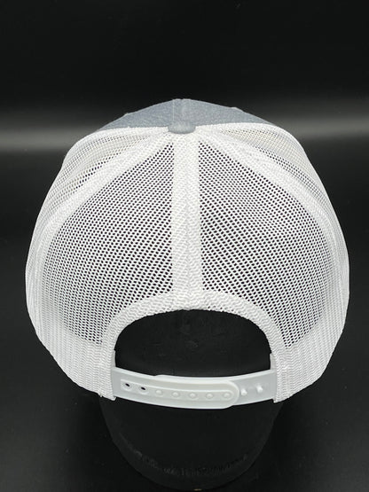 South Coast Adult Cross Logo Trucker Hat Smoke-White