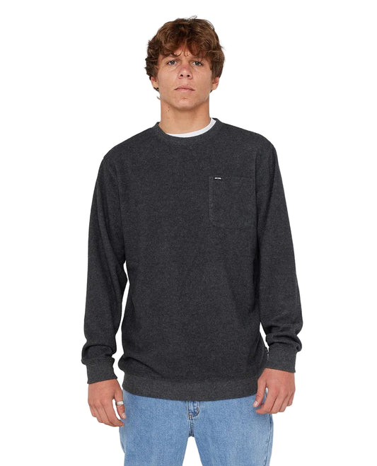 Rip Curl Men's Grid Crew Black Merle