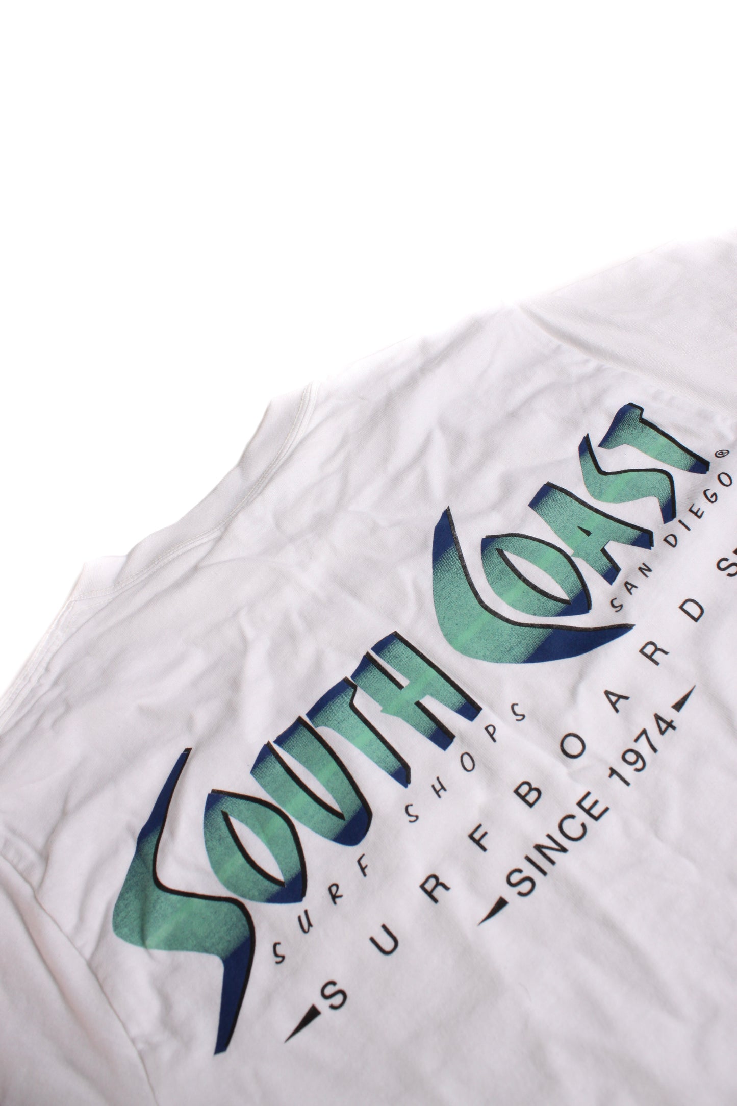 SOUTH COAST MENS TIKI LOGO TEE White