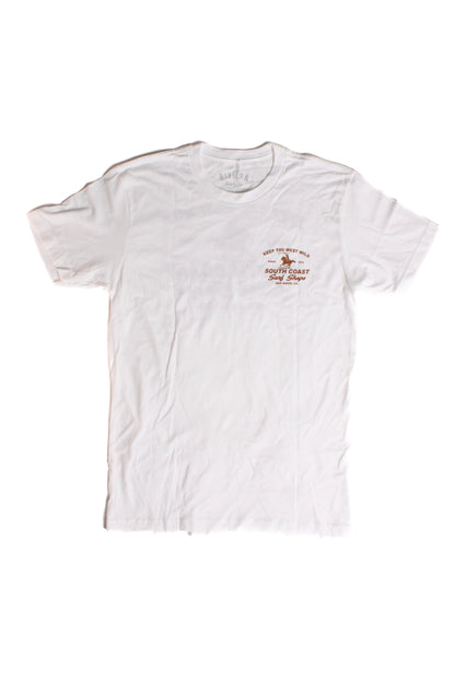 South Coast Mens Keep it Wild tee White
