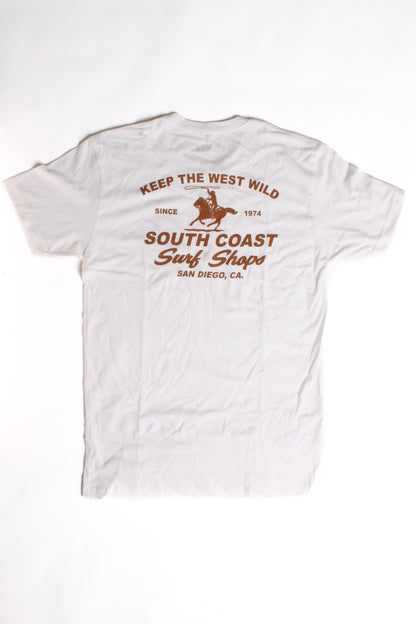 South Coast Mens Keep it Wild tee White