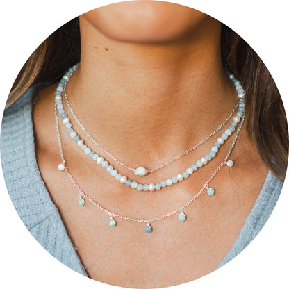 Intuition Moonstone Necklace Stack