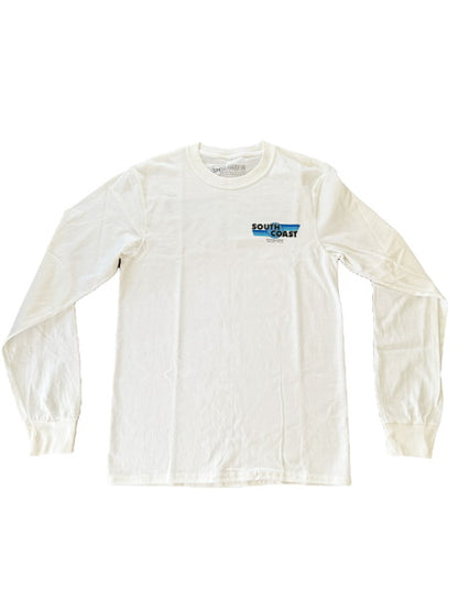SOUTH COAST MENS RETRO FLAG LONGSLEEVE T-SHIRT