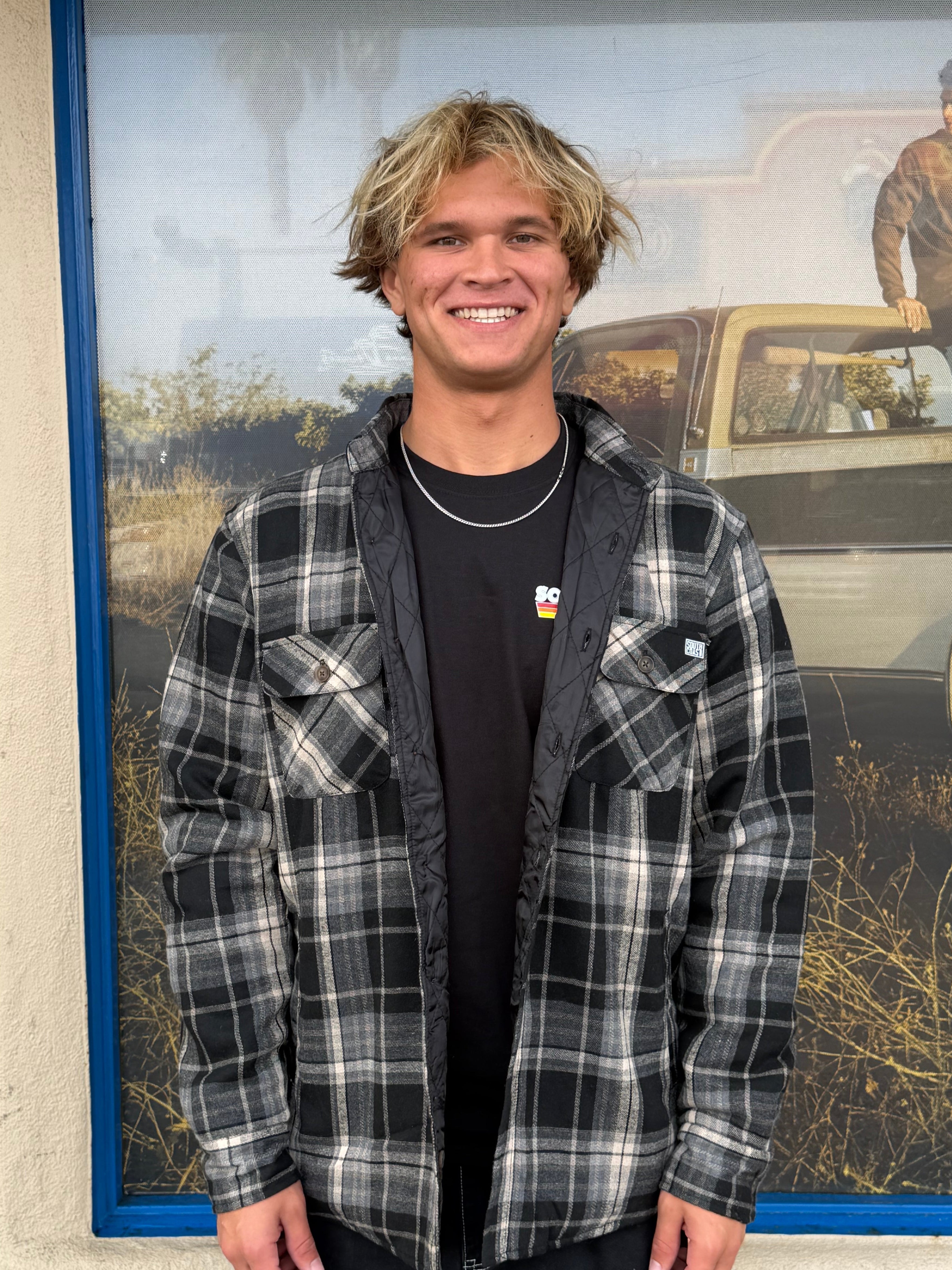 South Coast Zack Flannel Blk – South Coast Surf Shops Online