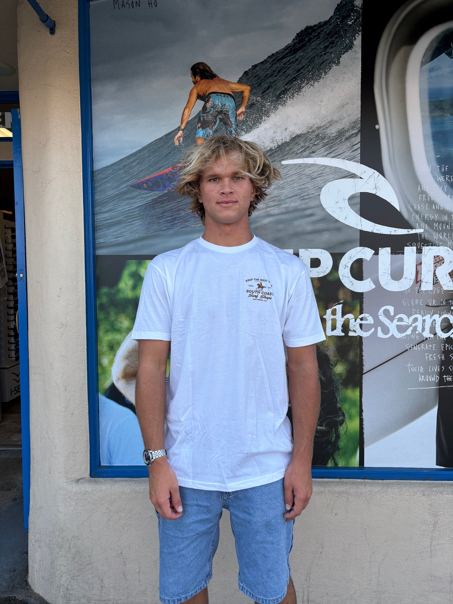 South Coast Mens Keep it Wild tee White