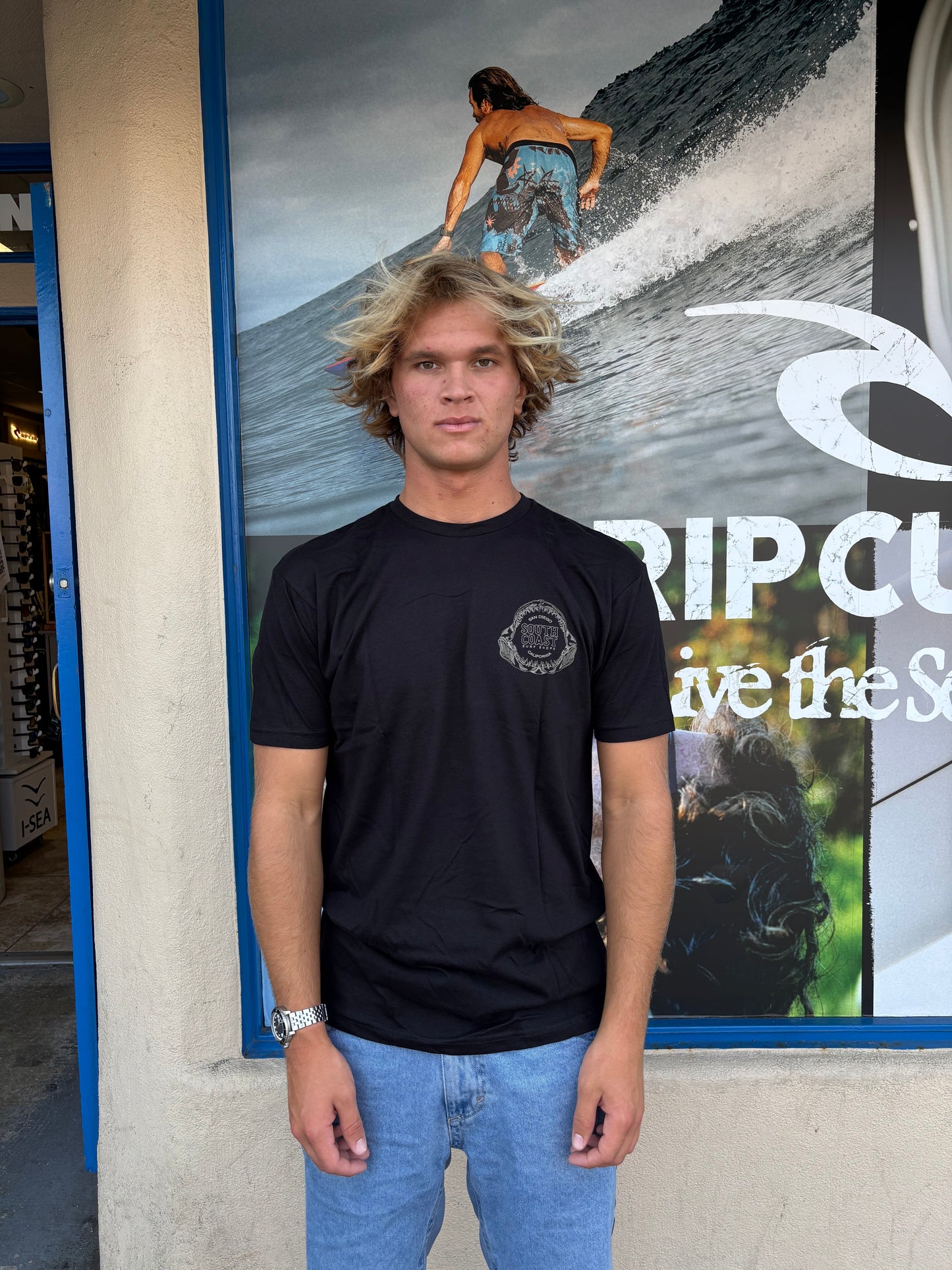 South Coast Mens Teeth tee Black