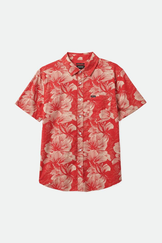 Charter Print S/S Woven Shirt - Casa Red/Oatmilk Floral