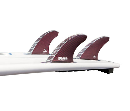 Futures Fins JJF Scimitar Vapor Core Thruster Fin Set - Large - Red/Carbon