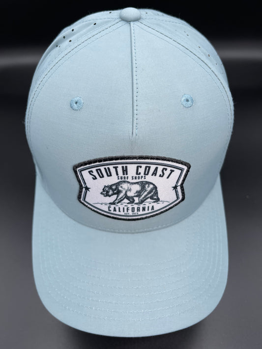 South Coast Adult Cali Bear Perforated Hat Blue Grey
