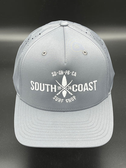South Coast Adult Cross Perforated Hat Charcoal