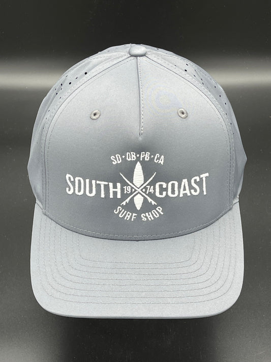 South Coast Adult Cross Perforated Hat Charcoal