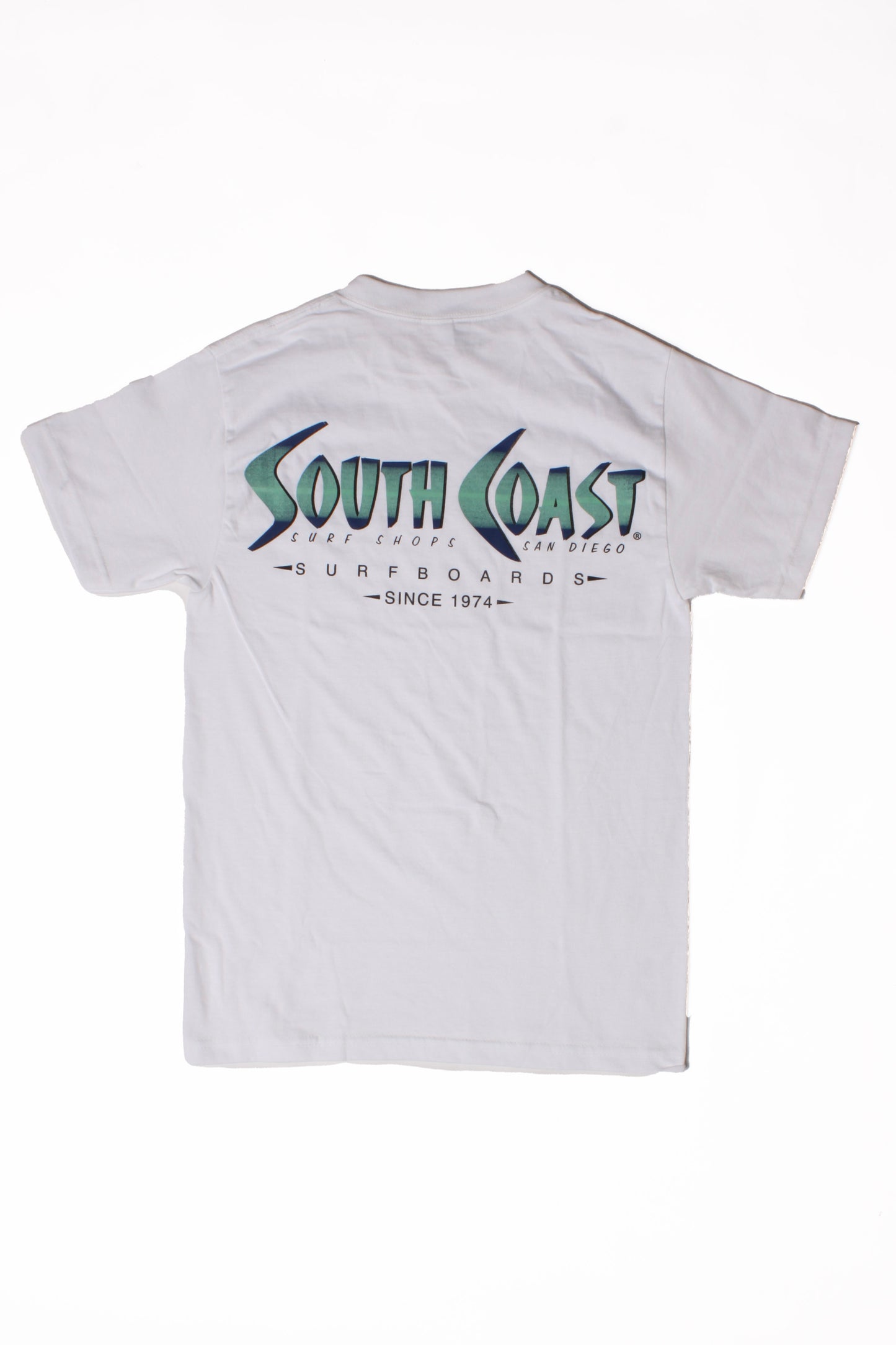 SOUTH COAST MENS TIKI LOGO TEE White