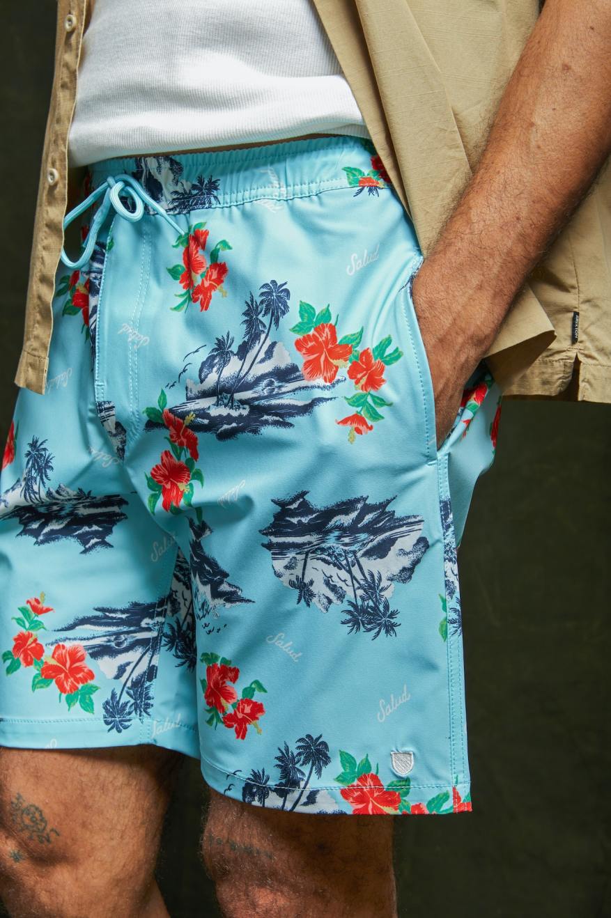 Voyage Short 7” - Canal Blue