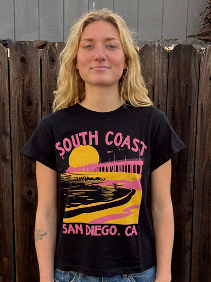 South Coast Ladies West Coast Tee Black