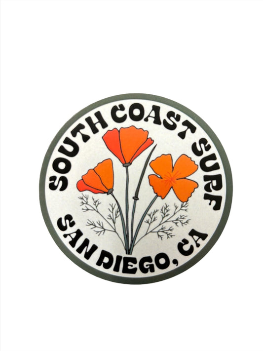 South Coast Flower Style Sticker