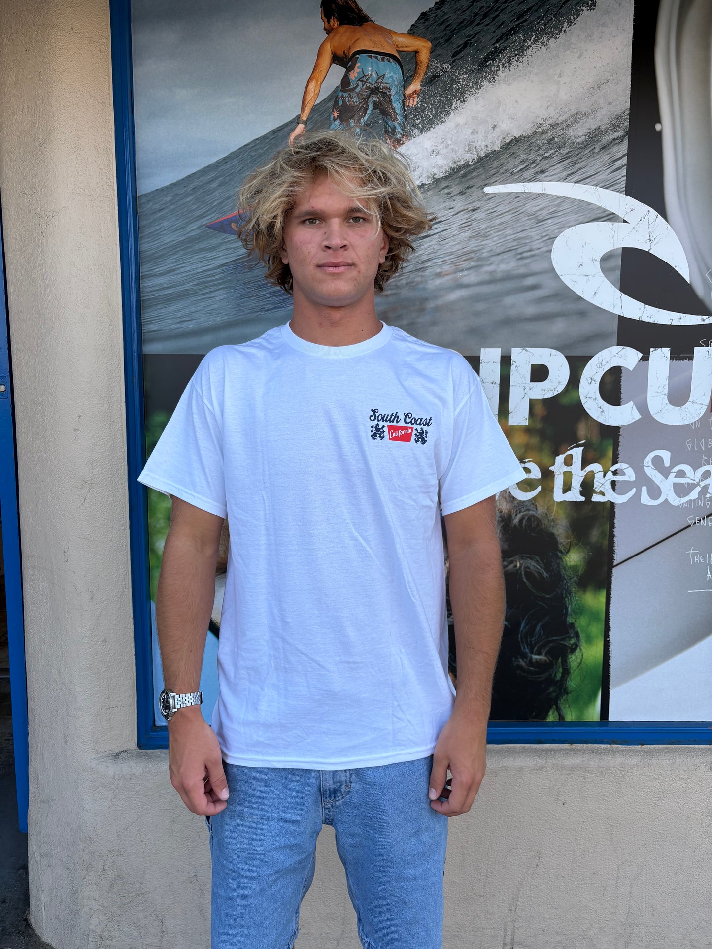 South Coast Mens Original tee White