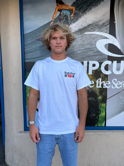 South Coast Mens Original tee White