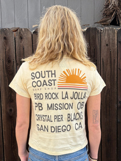 South Coast Ladies Wanderlust Tee Yellow