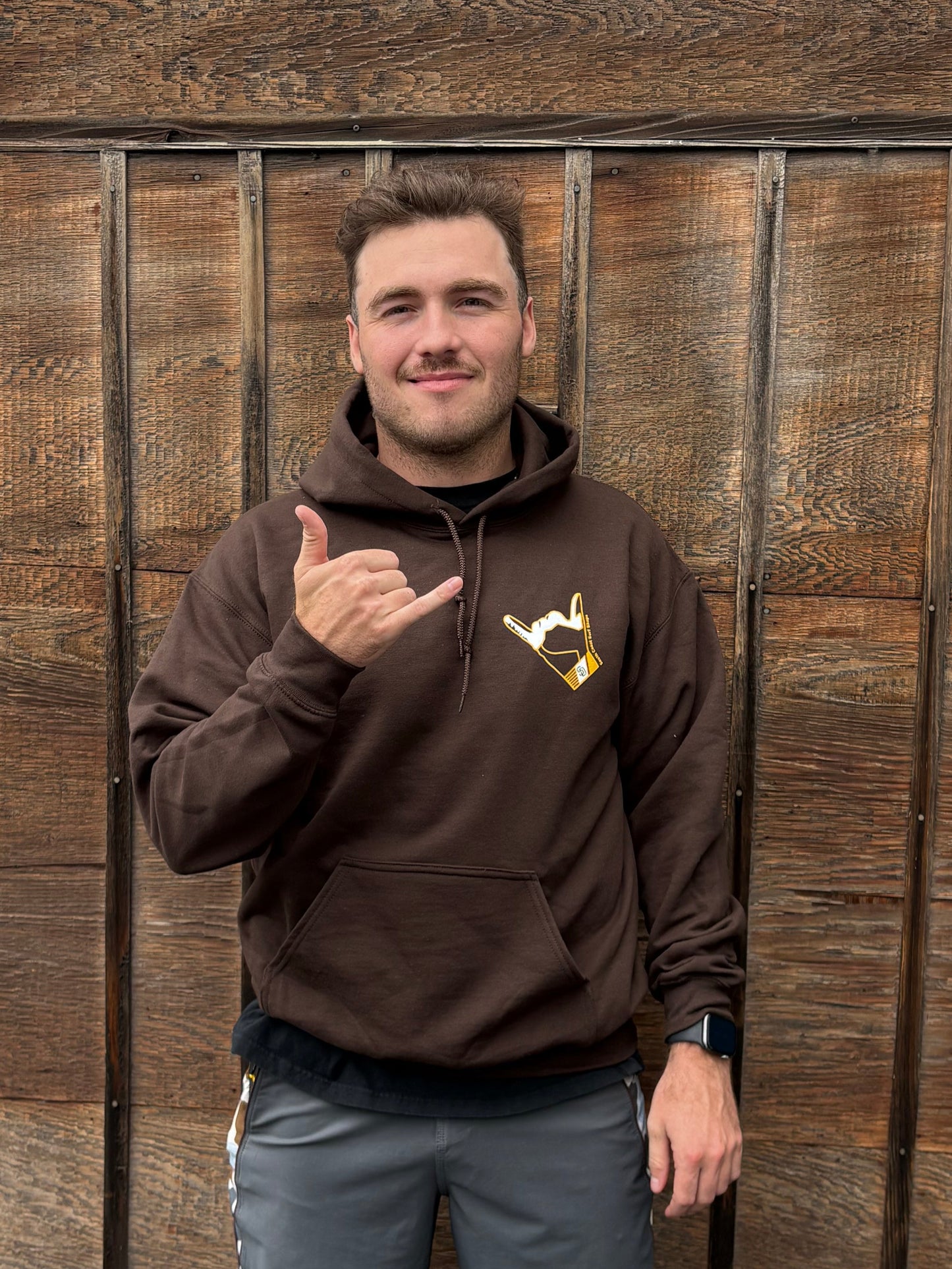 South Coast Adult SC Shaka Hoodie Brown