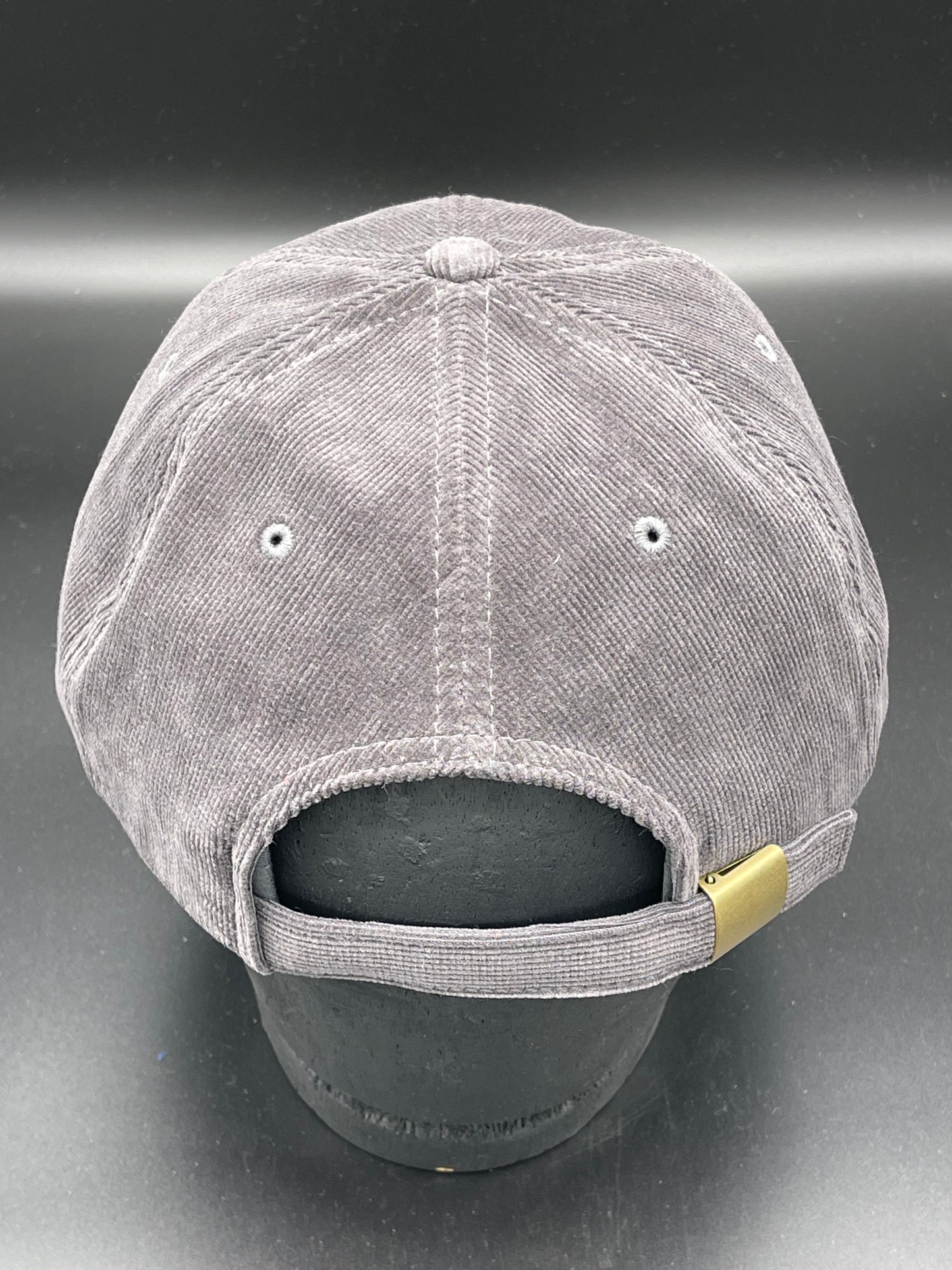 South Coast Adult Retro Stripe Cord Hat Dark Grey