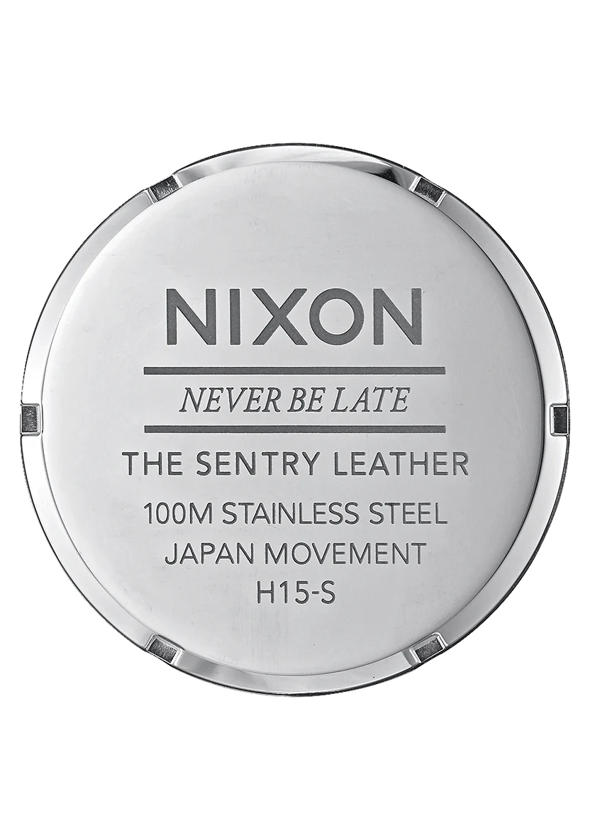 Nixon Sentry Leather Watch