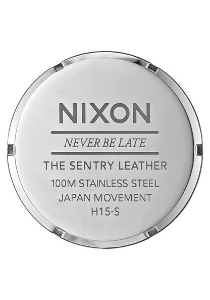 Nixon Sentry Leather Watch