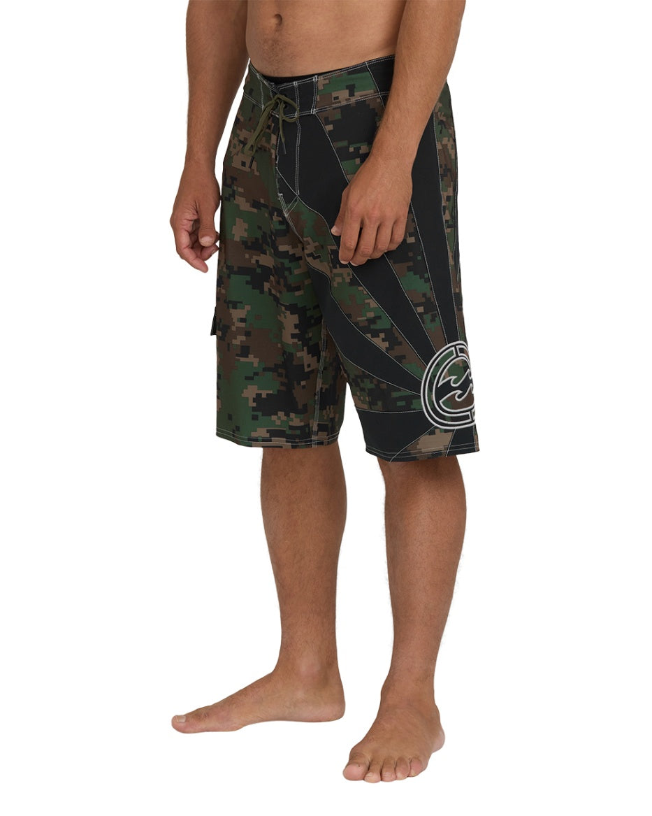 Billabong Andy Irons Men's Rising Sun Pro 22" Boardshorts Dark Olive