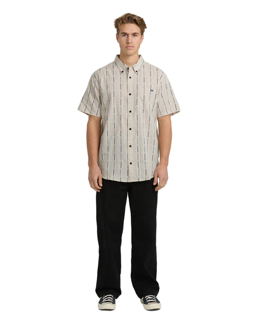 Billabong All Day Jacquard Short Sleeve Shirt Stone