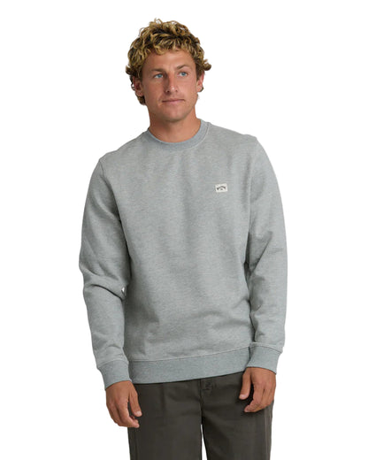 Billabong All Day Crewneck Sweatshirt Gray Heather