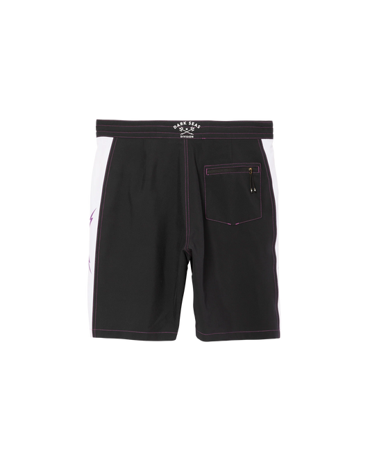 Dark Seas Allen Boardshort Black/White