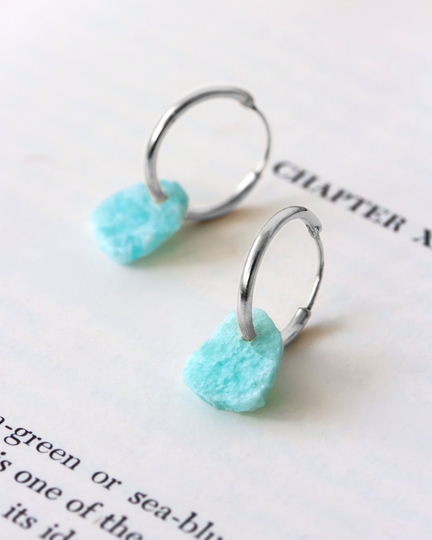 Bare Mineral Hoop Earring Silver