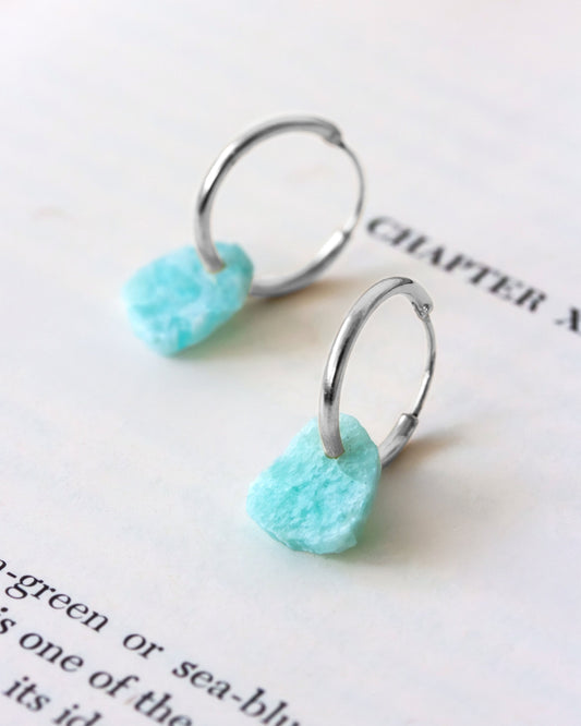 Bare Mineral Hoop Earring Silver