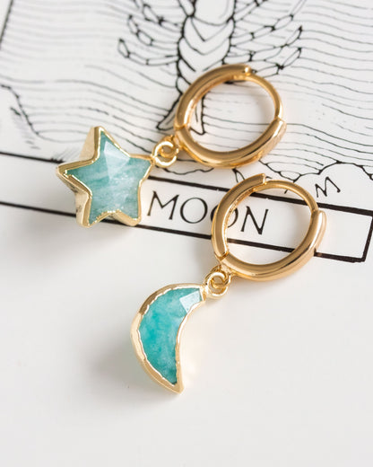 Sky Gazing Mismatched Hoop Earrings