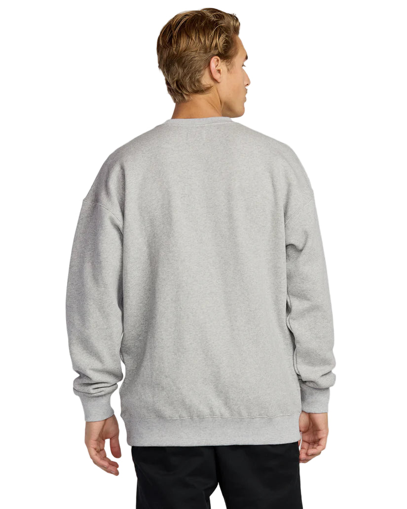 Billabong Austin Garage Crew Sweatshirt Light Gray Heather