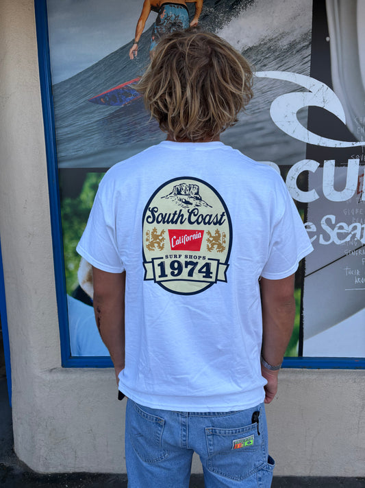 South Coast Mens Original tee White