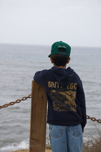 South Coast Youth SD Map Hoodie Navy