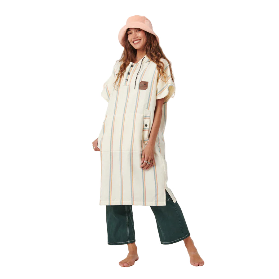 Slowtide Baja Stripe Fouta Lightweight Turkish Poncho