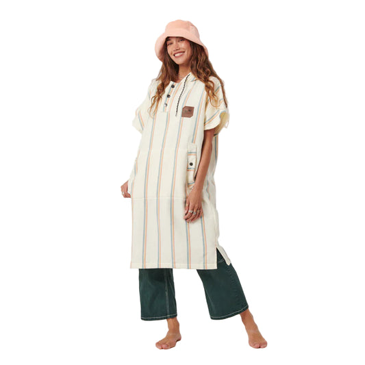 Slowtide Baja Stripe Fouta Lightweight Turkish Poncho