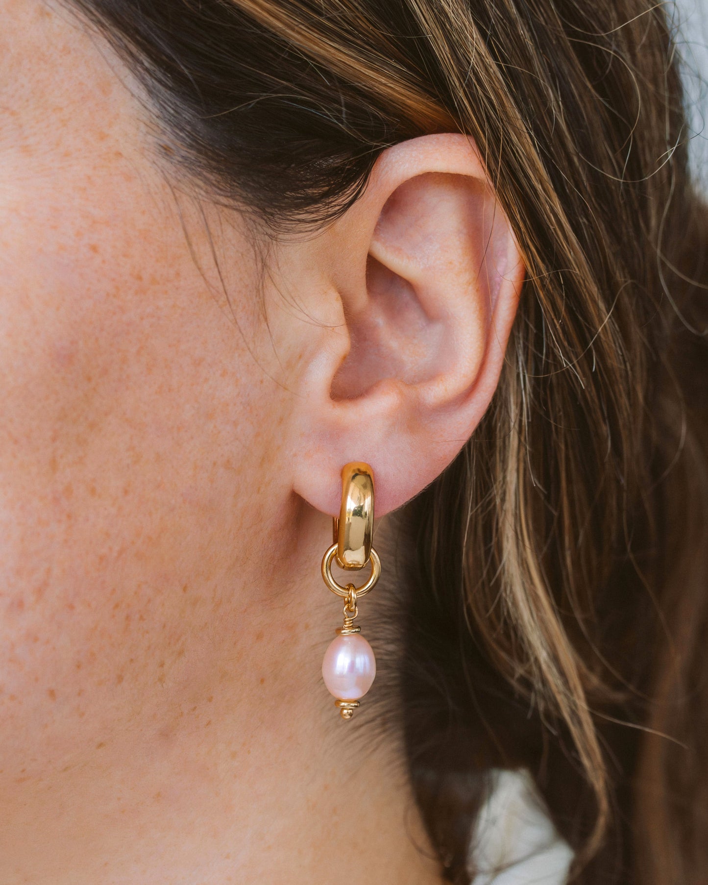 Barely There Pearl Interchangeable Hoop Earring Charms