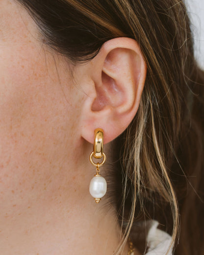 Barely There Pearl Interchangeable Hoop Earring Charms